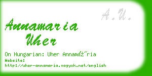 annamaria uher business card